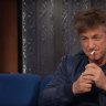 Sean Penn smokes and says he's over acting in bizarre Late Show appearance