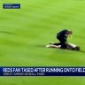 Baseball fan Tasered after invading pitch