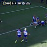 Jacob Kiraz scores the opener for the Bulldogs against the Titans by muscling his way over the line.