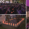 Hundreds of people have gathered in Melbourne to honour domestic violence victims.