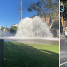 Traffic has been delayed by a burst water main in Sydney.