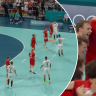 Both teams booed as men's handball final wraps up