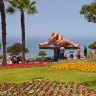 The Parque del Amor with its <i>El Beso</i> (The Kiss) sculpture in Miraflores, Lima.