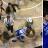 Chaos as fans storm court at NCAA basketball match