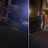 Four teen girls have been arrested after a car crash in Brighton, Melbourne.