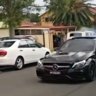 A Sydney Luxury Hire Mercedes performing burnout at a wedding in Sydney in late January, prompting a raid on the business on 13 February.