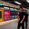 Police escort man out of North Sydney station after Australia Day confrontation