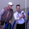 Security whisks away Sinner fan