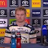 Cowboys coach Todd Payten speaks to the press after his side's 42-8 belting at the hands of the Roosters.