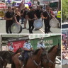 A freedom protest in Strathfield forced a number of streets to be closed in Western Sydney.