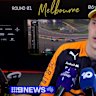 Piastri crashes out before Russell wins Melbourne GP