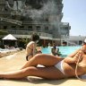 Woman, Beirut, Lebanon, pool hotel