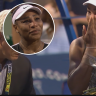 Serena wipes away tears following loss to Bencic