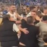 Fev seated courtside for wild NBL brawl