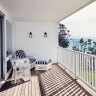 Balcony of Collette Dinnigan-designed penthouse at Bannisters by the Sea.