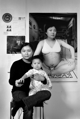 Annie Wang, No.2 Pressing the camera shutter together (detail), 2002, from the series The Mother as a Creator, 2001—ongoing.