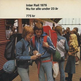 An early Eurail poster… Eurail, now 65, is known as Inter Rail in Europe.