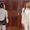 Robot escorts Melania Trump down White House red carpet