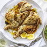 Neil Perry's butterflied chicken with ricotta and garlic stuffing