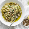 Neil Perry's spanner crab linguine with crushed coriander seeds