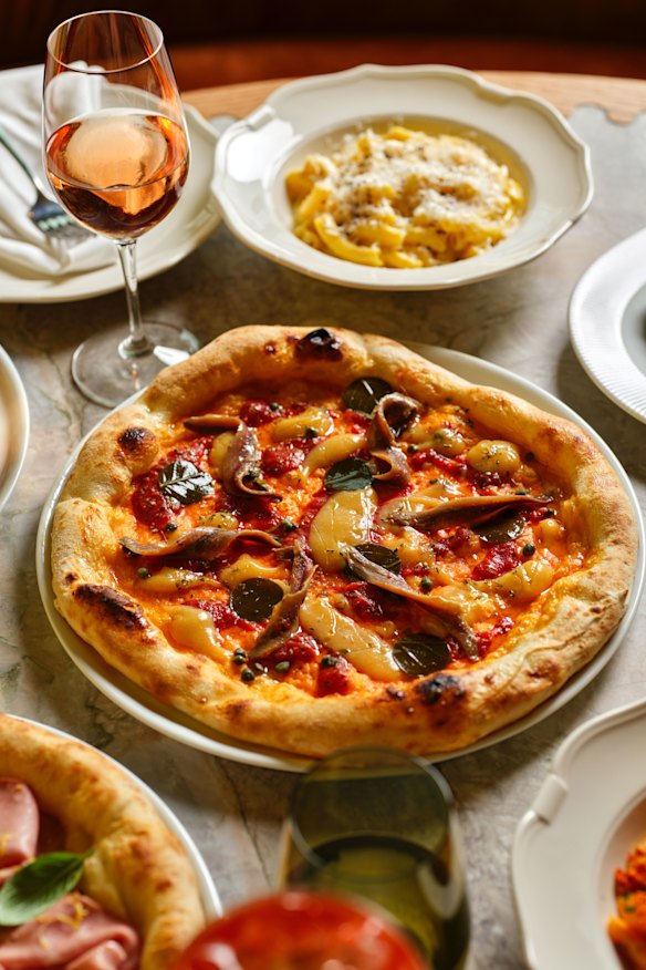 “Biga” dough is used for the pizza bases.
