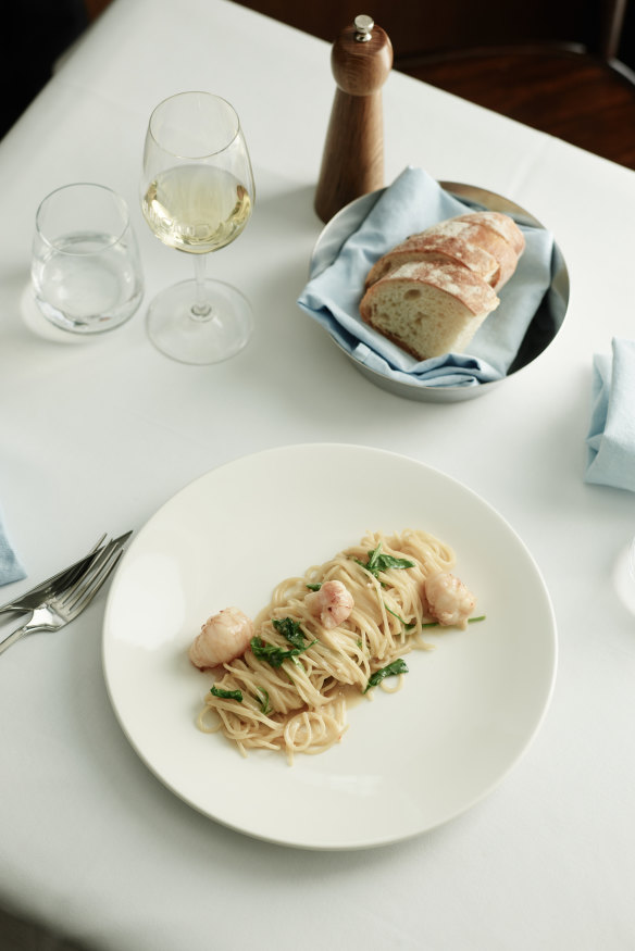 Moreton Bay bug spaghetti.