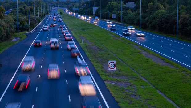 Average speed cameras will be installed on the Pacific Motorway (pictrured), the Gateway Motorway and Toowoomba Second Range Crossing.