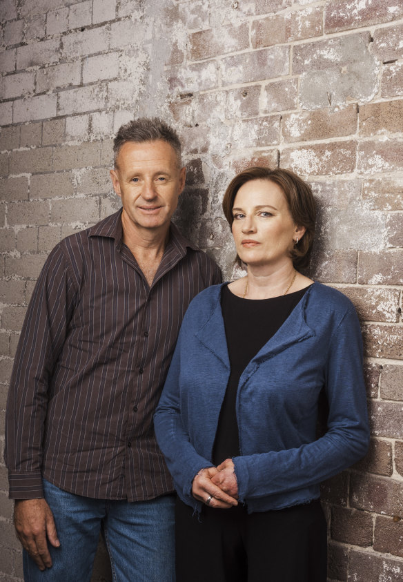 Banham with her husband, Michael Harvey.