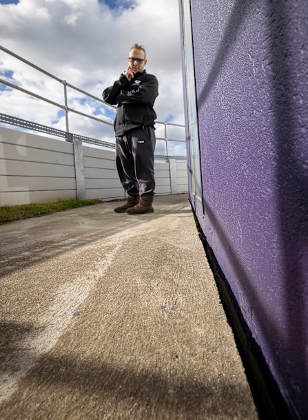 Fernando Berghella says a large crack has opened at his disability support service in Sunbury.