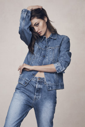 Denim jacket and jeans by Bassike.