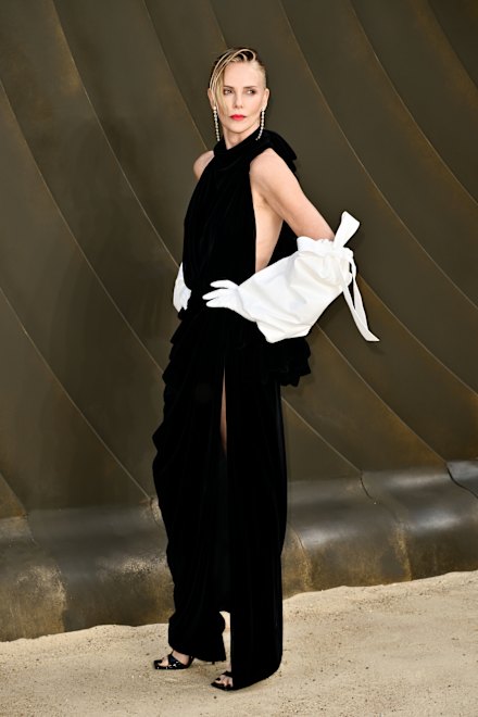 Nolan whitewashes Odysseus’ infidelity with Calypso, played by Charlize Theron, pictured here at the world premiere of The Odyssey in London this month.