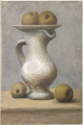 Picasso's Still life with pitcher and apples, (1916)