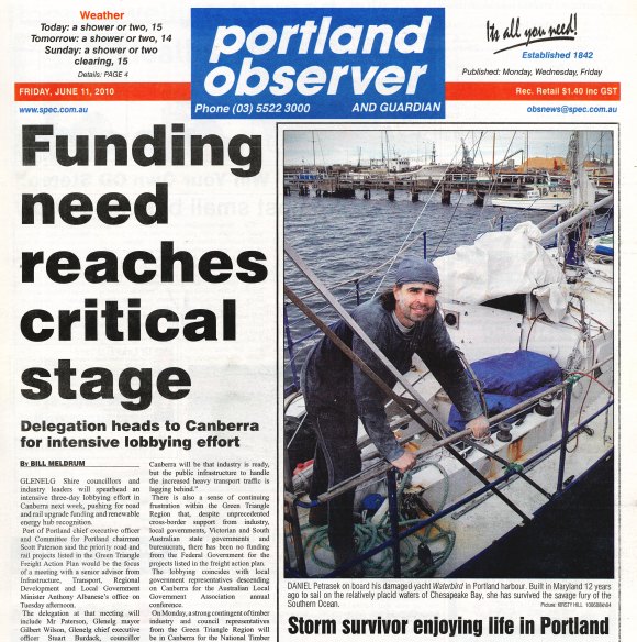 Petrasek on the front page of the Portland Observer.