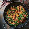 XO, shiitake mushroom and bacon fried rice. 