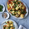 Adam Liaw’s roast cauliflower with sun-dried tomato and capsicum.