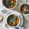 Danielle Alvarez’s pumpkin, pancetta and barley soup.