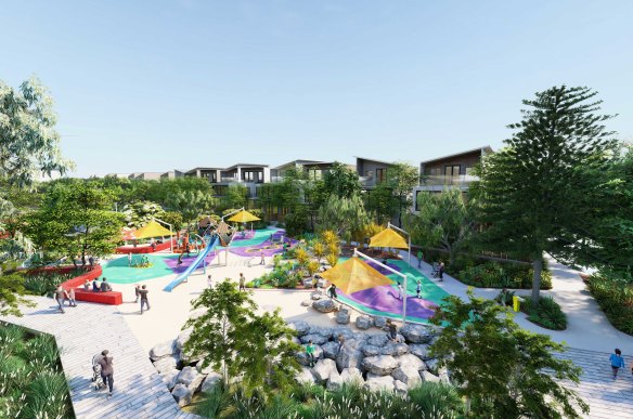 The Montario Quarter's recreation parklands will be something never before seen in an inner city residential development in Perth, Landcorp says. 