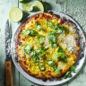 Mexican street corn pizza. 
