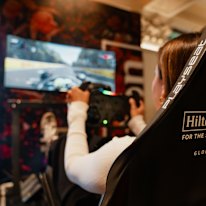The Hilton has racing simulators and other activations for F1 fans this weekend.
