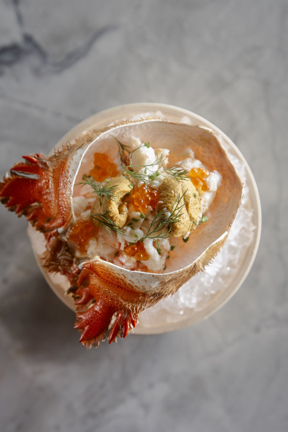 Spanner crab and sea urchin cream.