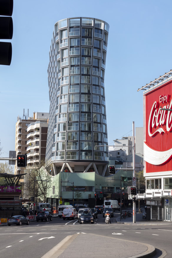 The Omnia Tower in Kings Cross, designed by Sydney firm Durbach Block Jaggers.