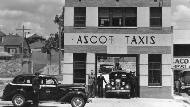 New Ascot Taxi building on Barry Parade, Fortitude Valley, Brisbane, Queensland, 1937.