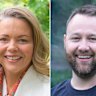 Liberal MP for Flinders Zoe Mckenzie and teal challenger Ben Smith. 