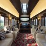 The carriage caters to a maximum of eight people occupying four couches in an open compartment.