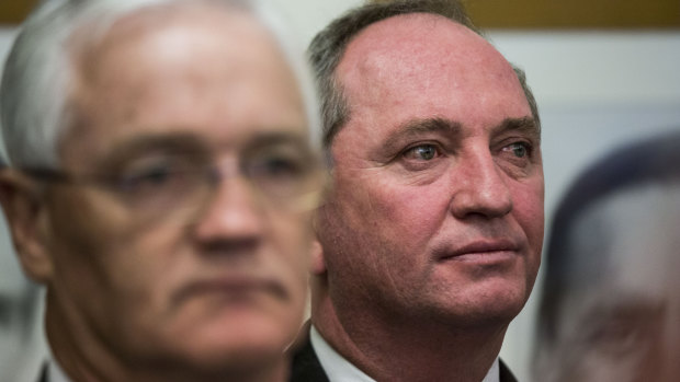 Former Nationals leader Barnaby Joyce in Parliament on Monday.