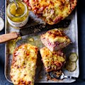 Reuben-style cheese melt.