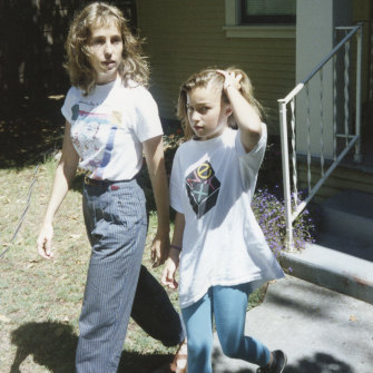 With Chrisann in the early 1990s.