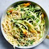 Summer pasta with no-cook zucchini sauce.