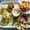 Spice up taco Tuesdays with fried squid and a quick and easy jalapeno slaw.