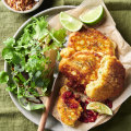 Indonesian corn and coconut fritters.